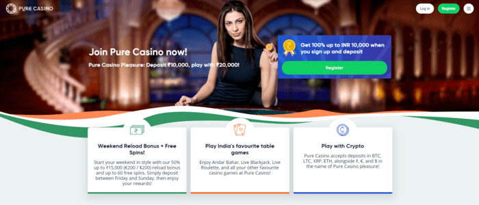 Pure Casino official site